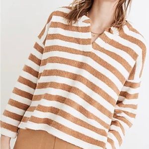 Madewell Size M Loop Terry Notched Sweatshirt